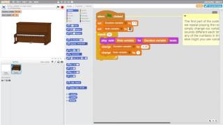 soundExplorations - Using variables to make music (Scratch)