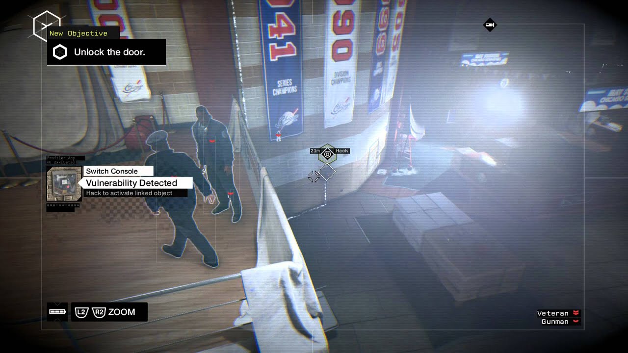 Watch Dogs - Bottom of the Eighth: Hack Stadium Cameras (Follow Data Stream) Remote Access Tutorial