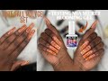 Fall Polygel Nails | Marble Croc Inspired Nail Art | First Time Trying Mia Secret Blooming Gel