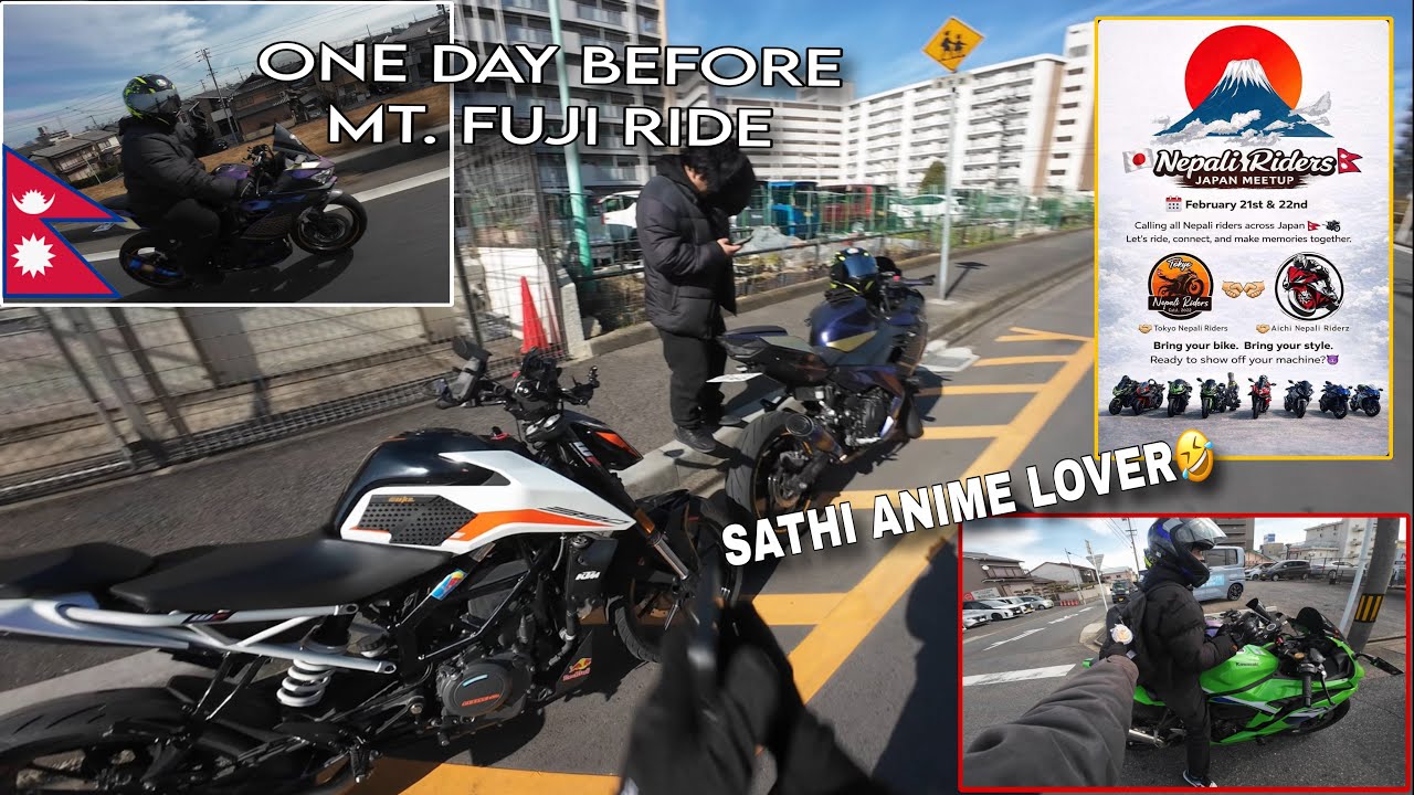 ONE DAY BEFORE Mt FUJI🗻RIDE || ANR🇳🇵Meetup With Tokyo Nepali Riders#travel #mtfuji 