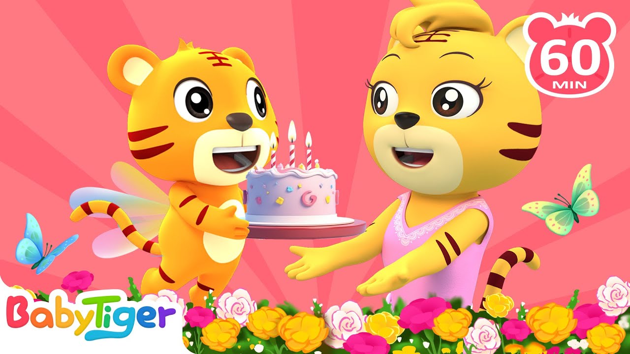 媽媽生日快樂 + 更多兒歌🎵 |我是一個粉刷匠| 兒童歌曲合集 | 刷牙歌 | 童謠串燒 | 貝樂虎BabyTiger