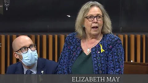 Elizabeth May pays tribute to the two female Pales...