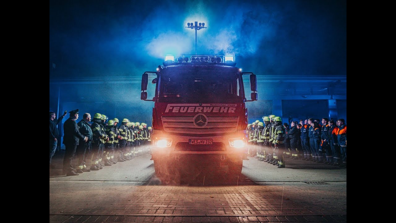 NEUES LF10 FÜR DEN LÖSCHZUG NEUKIRCHEN (Schlingmann, Mercedes) | große Lichtershow 17.10.2022