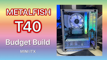 METALFISH T40 mini itx build / AMD Ryzen 5 3400G / Asus GTX960 4GB / A520i / T-force Delta / SX8200