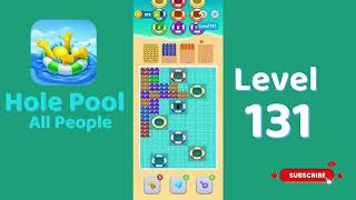 Hole Pool All People Level 131 Walkthrough 🎯 | Color Match Puzzle Gameplay | Mini Boss