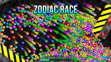 Shutter Crush 4 - Twelve Zodiac Signs Proliferation Survival Marble Race in Algodoo