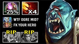 MID Ogre Magi w\/ Octarine + Dagon 5 is Crazy Burst DMG Non-Stop Multicast Delete All Enemies Dota 2