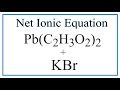 Net Ionic Equations and Spectator Ions