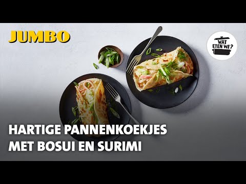 Video: Pannenkoeken Met Krabsticks