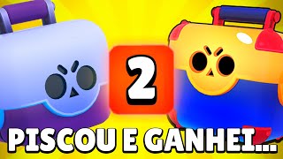 ABRI TODAS AS CAIXAS E PISCOU 2 VEZES!!! BRAWL STARS