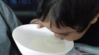 My Little one, Krish, Having fun Drinking Milk..