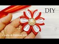 Easy Flower Making Idea - DIY Ribbon Flowers - Kanzashi Making - How to Make Ribbon Flower