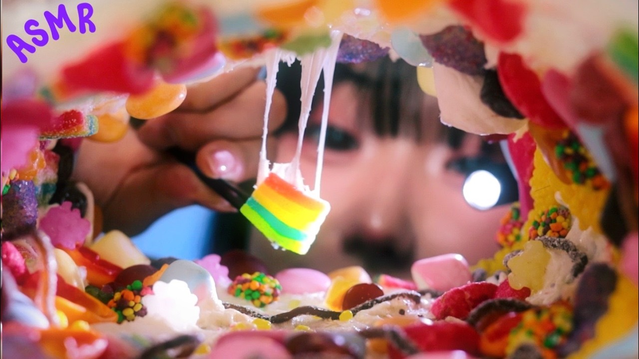 ASMR 귀청소 아니고 젤리청소 (팅글 많이 받을거야 이거보면 잠 많이 온다)