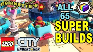 ALL 65 SUPER BUILDS in LEGO CITY UNDERCOVER + 66 Characters/Vehicle tokens SEE DESCRIPTION for times