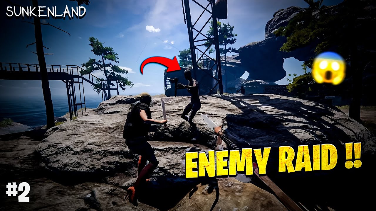 Enemy Raid on Our Base | Sunkenland Gameplay | #2 - YouTube