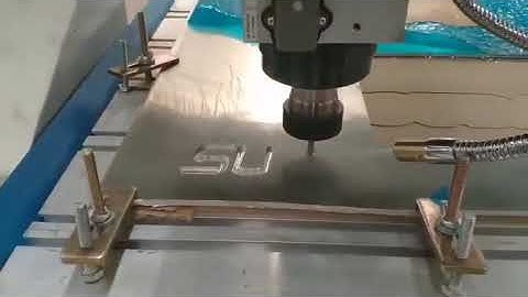 SUDA CNC Router EC1325 cut 5mm Aluminum