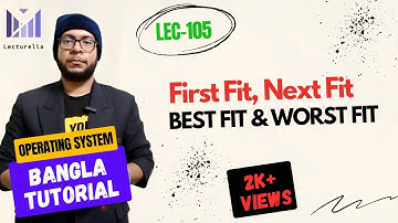 (Part-5.9) First Fit, Next Fit, Best Fit and Worst Fit - Part2 | Operating System Bangla Tutorial