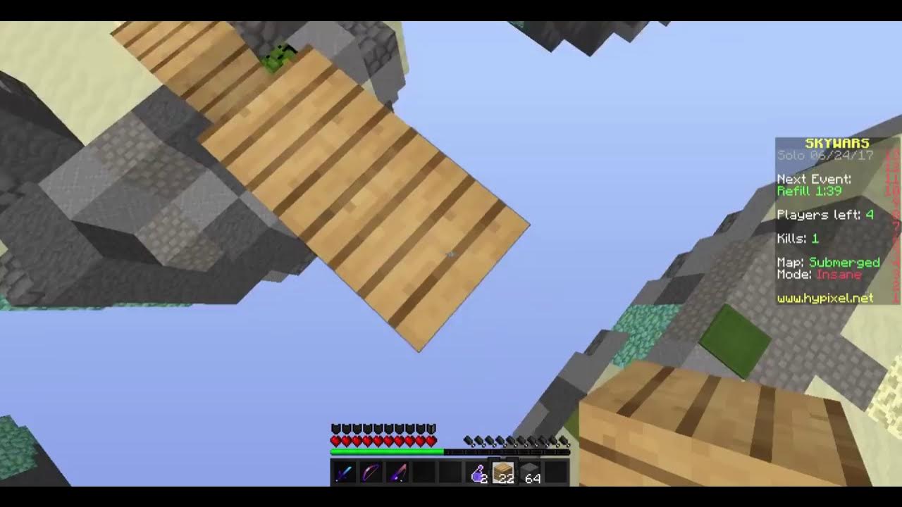 Hypixel Skywars Short Laggy Win... YouTube