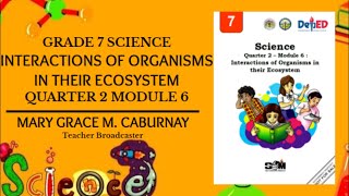 SCIENCE 7 (Quarter 2 Module 6) - Interactions of Organisms in their Ecosystem