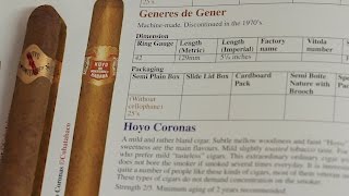 Hoyo de Monterrey Generes de Gener Cuban Cigar Review Vintage 1960's 1970's