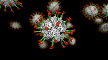 Pov-ray coronavirus animation test #4