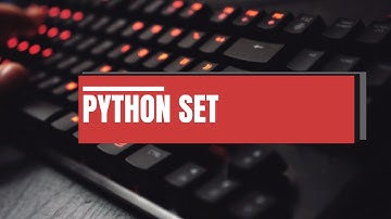 9. PYTHON - SET METHODS
