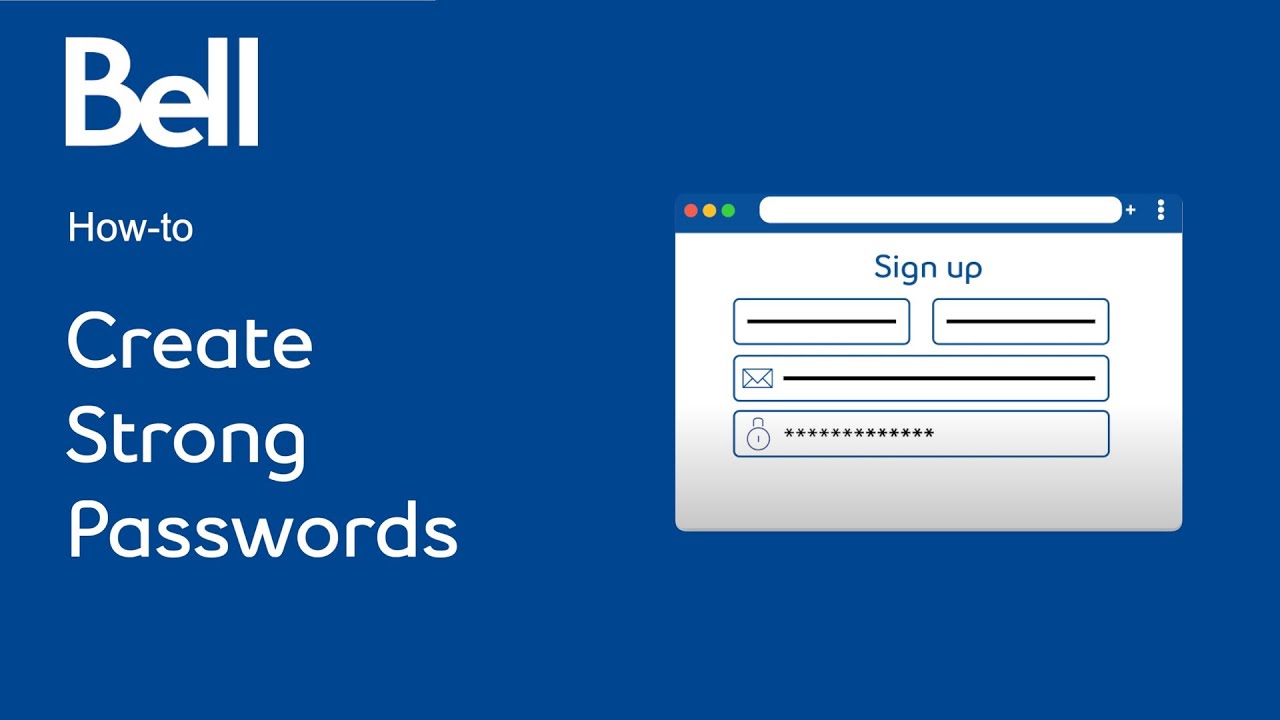 Bell How-To: Create a strong password - YouTube