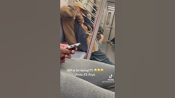 WHAT IS HE DOING? 😂😂 MTA NYC