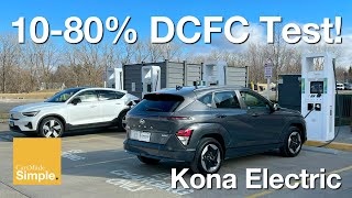 2024 Hyundai Kona Electric DC Fast Charging Test | Tough To Road Trip?