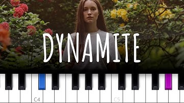 Dynamite ~ Sigrid (piano tutorial)