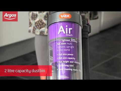 Vax U90-MA-R Air Reach Bagless Upright Vacuum Cleaner Argos Review