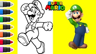 Epic Coloring of Luigi from Super Mario!