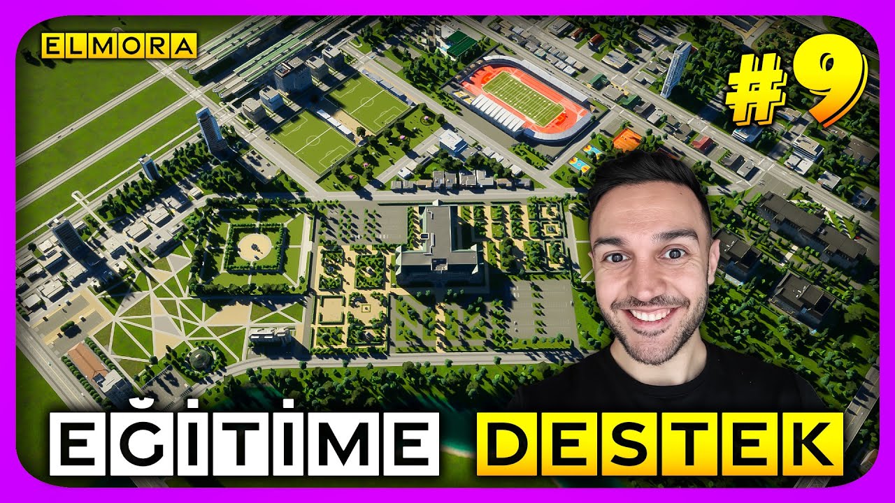 Eğitime Tam Destek! 📚 Kampüs Bölgesi Parlıyor 🎓 Cities Skylines II Elmora [S8-B9]