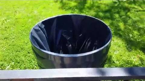 Squirrel shoots out of trash can like a rocket after being discovered!
