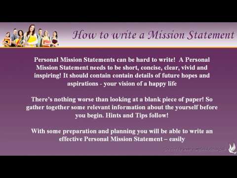 Personal mission statements for students examples
