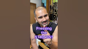 How To Press Guitar Strings- #guitartutorial #guitarteacher #guitarlessons #shorts #guitartalk