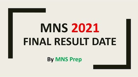 MNS 2021 | Final Result Date | by @flora_fauna23