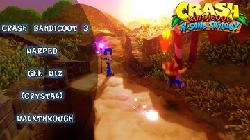 Crash Bandicoot 3 Warped Gee Wiz (Crystal) Walkthrough