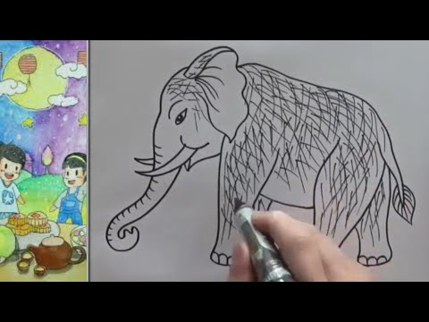 Video Dạy bé vẽ con voi đơn giản nhanh nhất - youtube