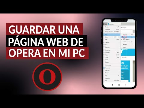 Cómo guardar una página web de OPERA en mi PC fácilmente