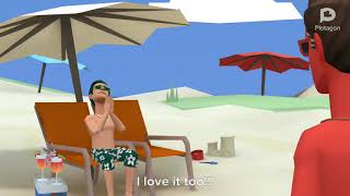 Me, Timothy and my GF in the beach! #IWishICouldPlotagon