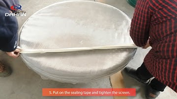 Rotary vibrating screen replacement screen