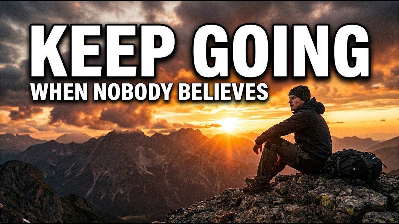 WHEN NOBODY BELIEVES IN YOU — KEEP GOING | 9 Rules to Never Give Up
