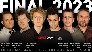 Belarusian Open Shogi Championship Final 2023. Day 1