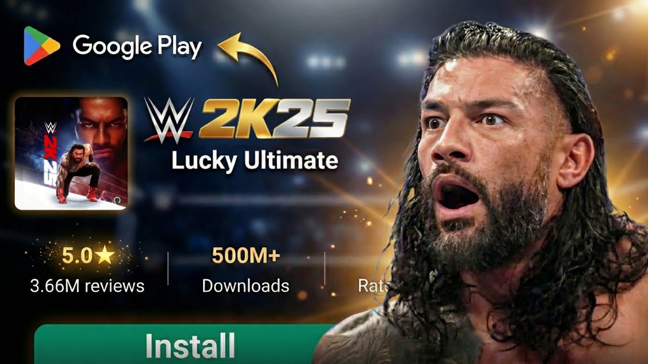 My New WWE 2K25 Game On Play Store! 😱