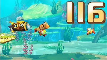 ✅ Banana Kong 2 / Destroy the submarine by luring the crocodile to take a bite