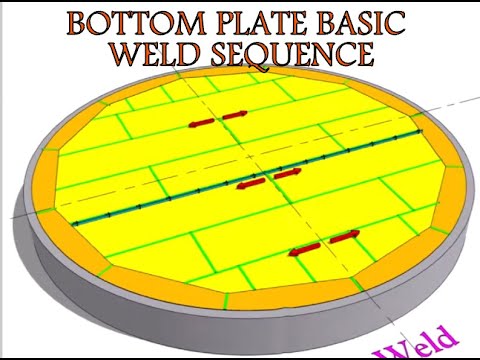 Api 650 Storage Tank Bottom Plate Basic Weld Sequence Sketchup Modelling Youtube