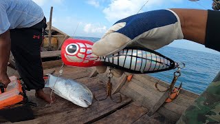 Mancing popping di spot kapal tenggelam