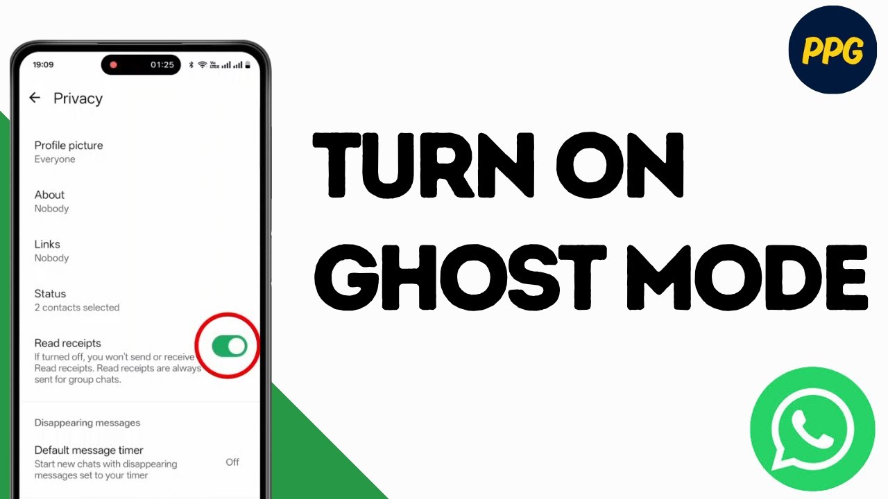 Как включить режим призрака в WhatsApp?