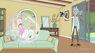 Rick and Morty - Rick's Bubble Gun Scene (HD)